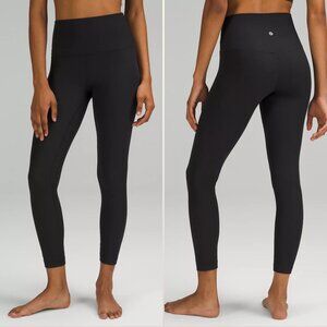 Lululemon Align™ High-Rise Ribbed Pant 25" size 6 Black